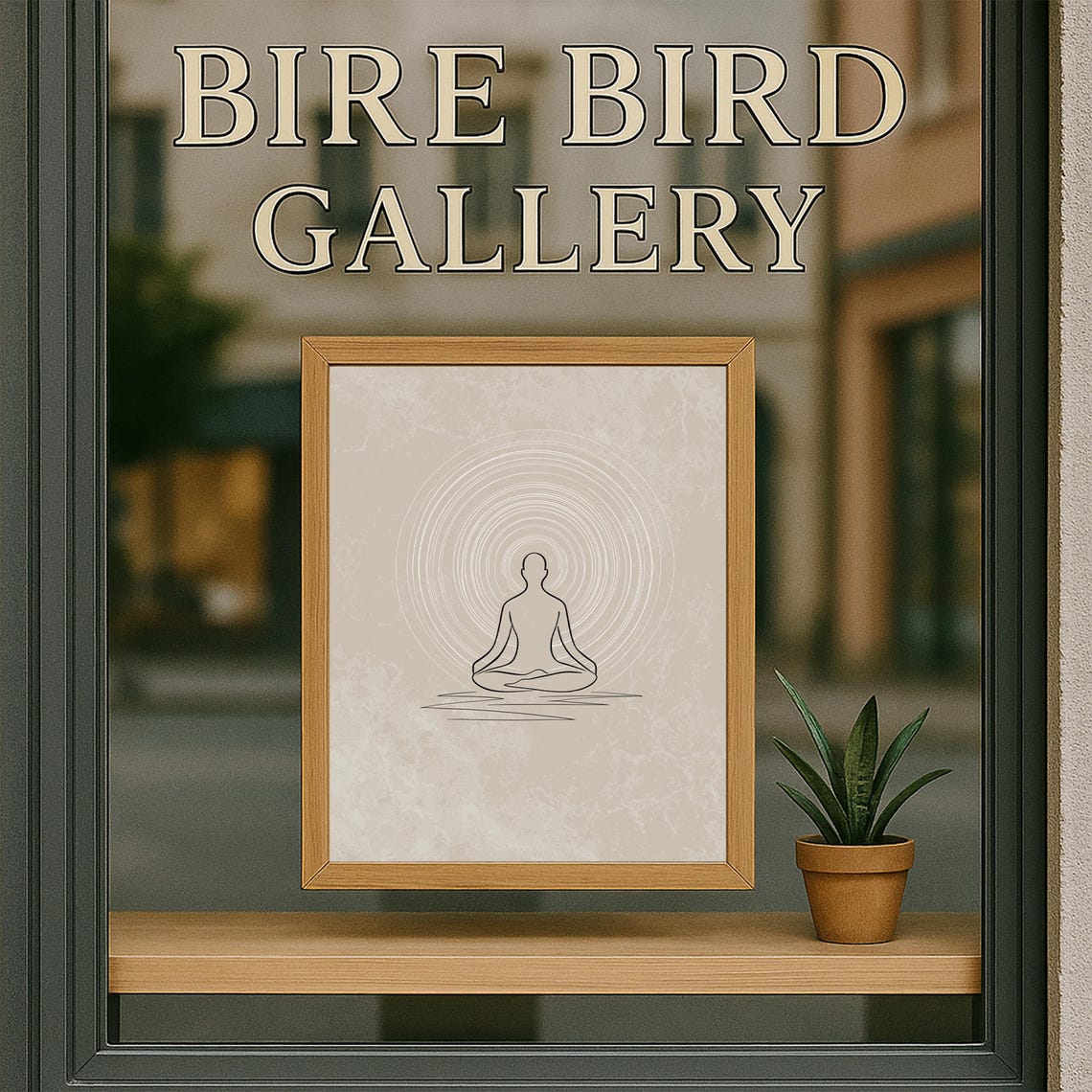 Meditation Zen Circle Line Art Yoga Mindfulness Calm Wall Art - Image 5