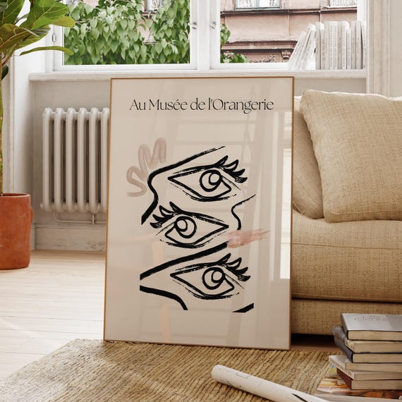 Abstract Wall Art Neutral Tones Modern Print Home Decor Gallery Office Bedroom