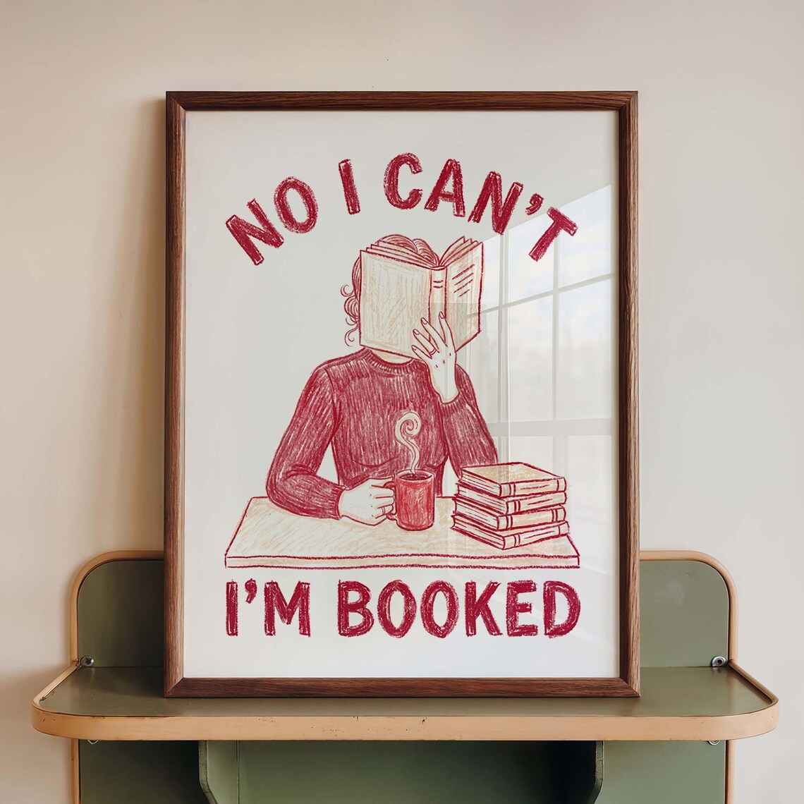 Book Lover Funny Reader Quote, Reading Nook Decor