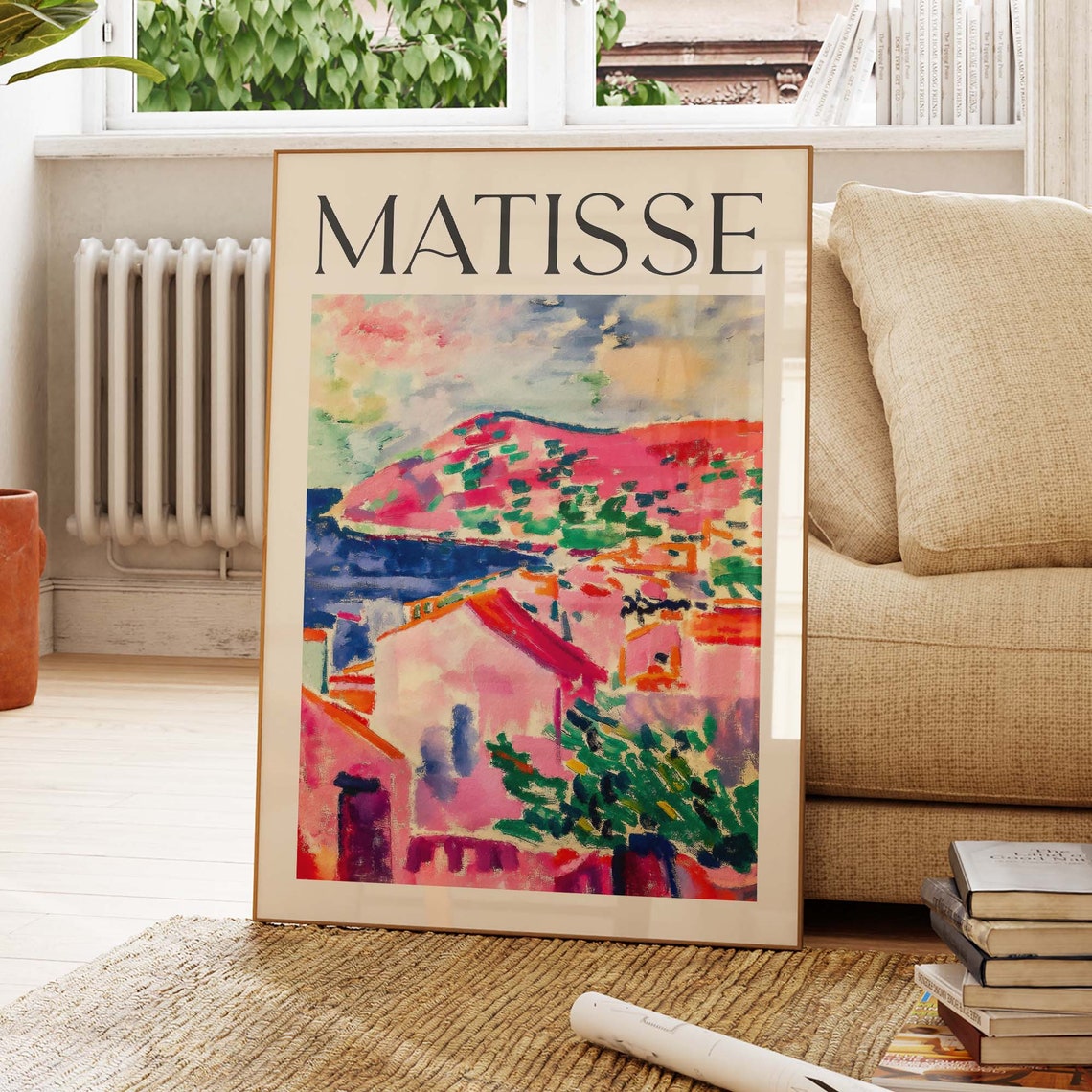 Matisse Coastal Landscape Gallery Exhibition Pink Coast Poster