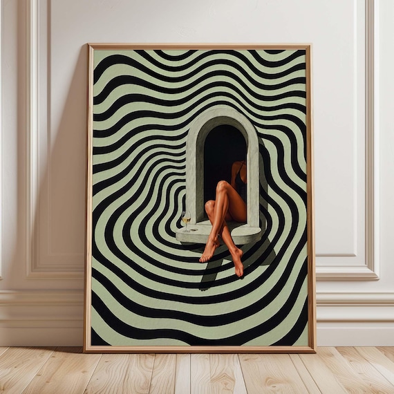 Woman Legs In Window, Minimalist Abstract Poster