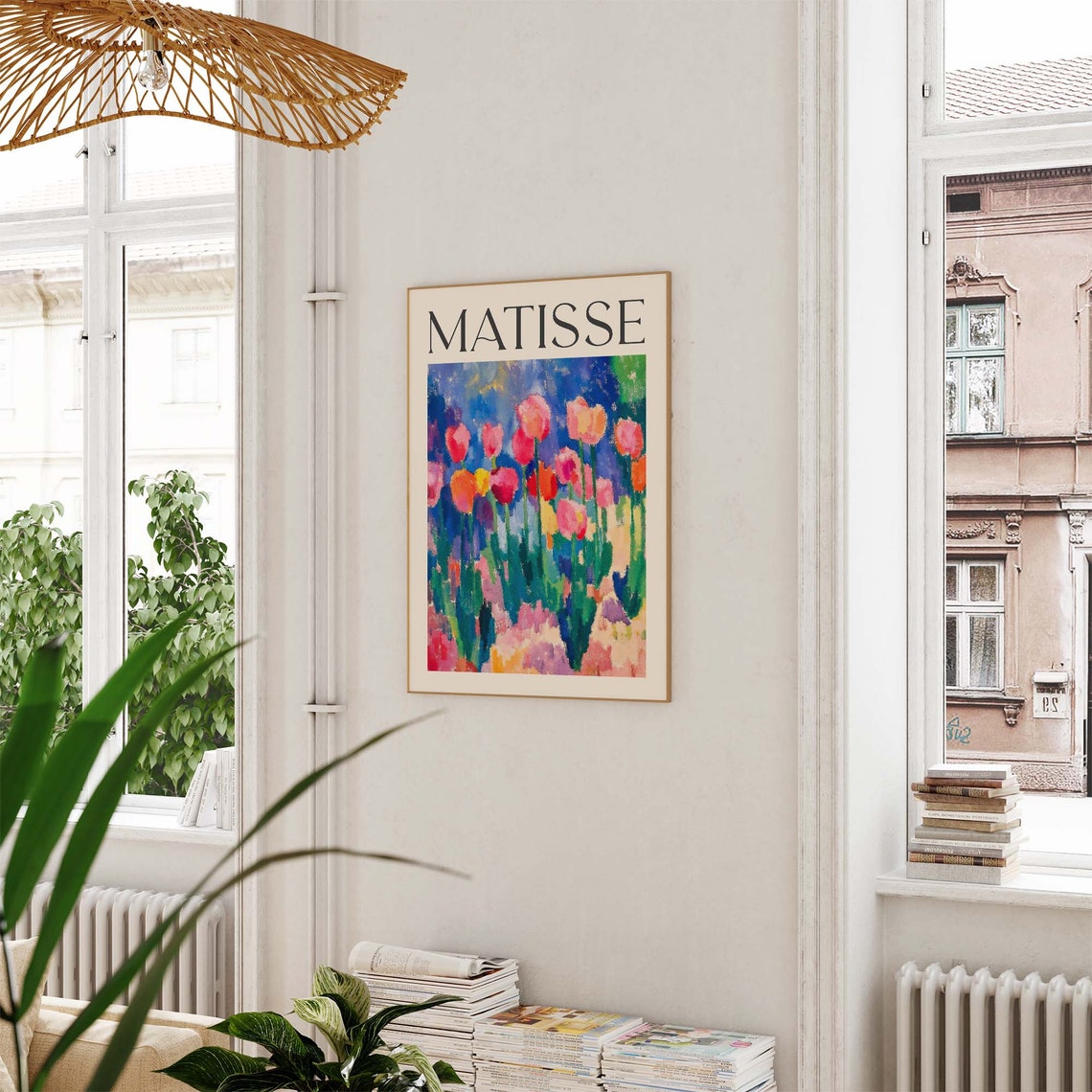 Matisse Style Tulip Field Fauvist Floral Exhibition Art Poster - Image 2