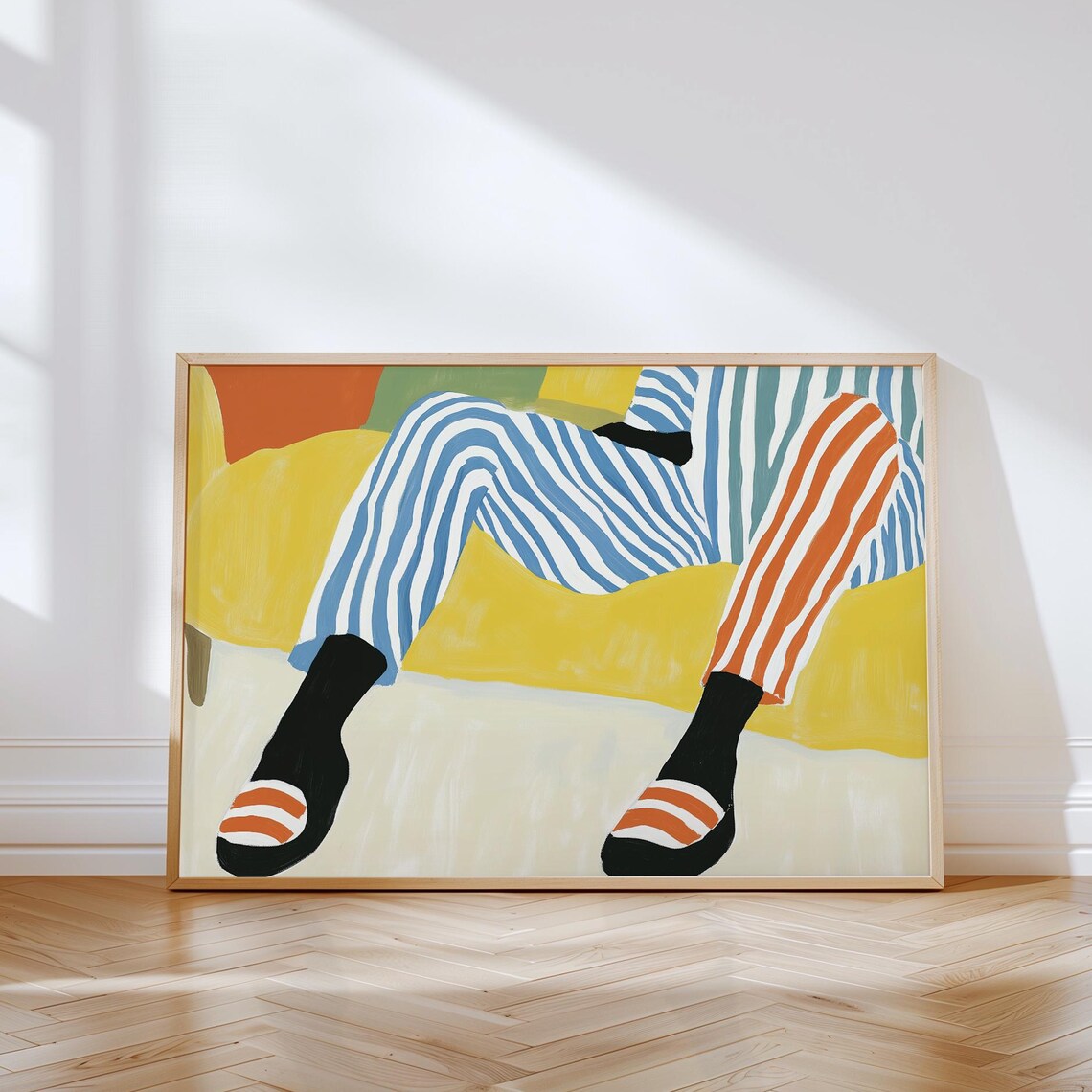 Afrocentric Black Man Abstract Art Print