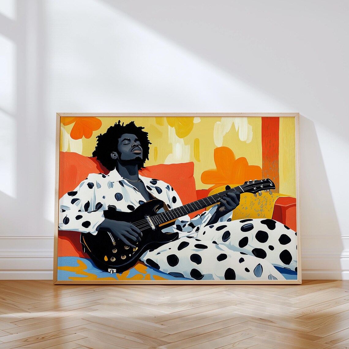Afrocentric Guitar, Modern African American Decor