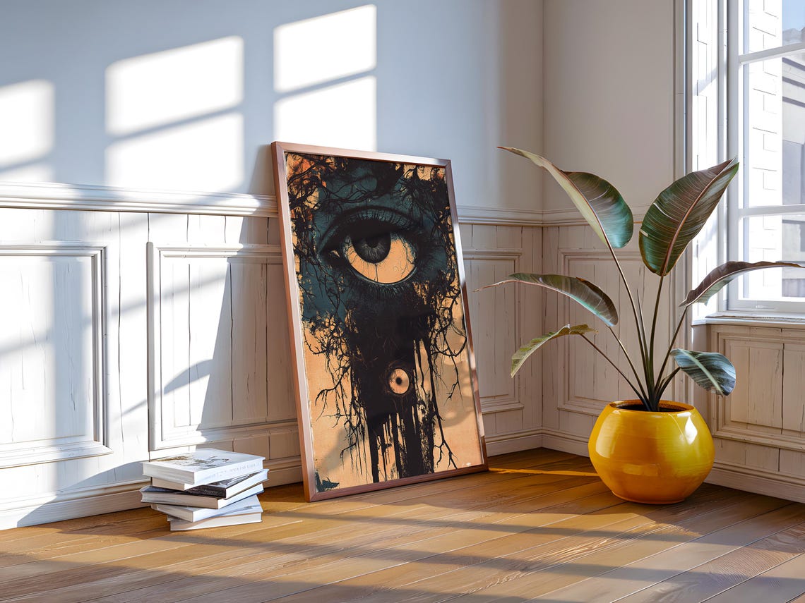 Mystic Single Eye Dark Surreal Occult Esoteric Gothic Poster - Image 2