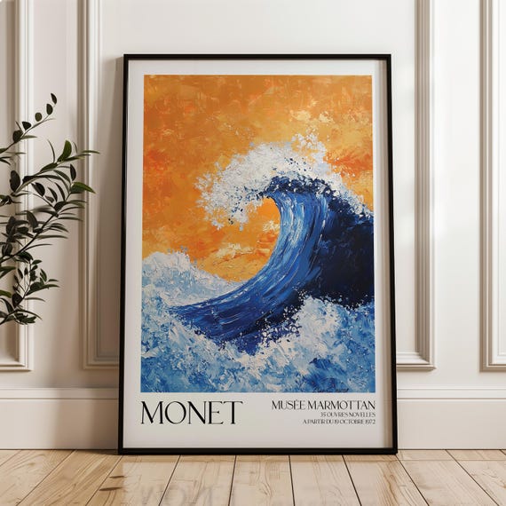 Claude Monet Poster Exhibition Print Floral Decor Vintage Art