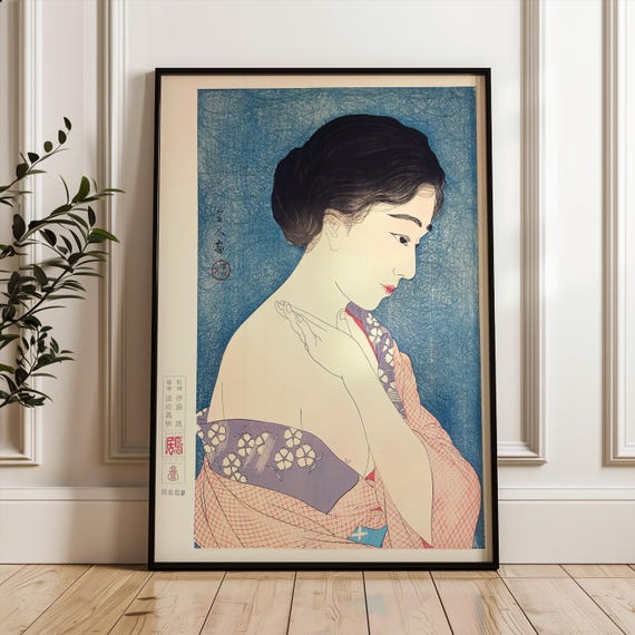 Japanese Art Print Tori Kotondo Exhibition Poster Ukiyoe Japandi Decor Woodblock Hokusai Posterjapan Travel