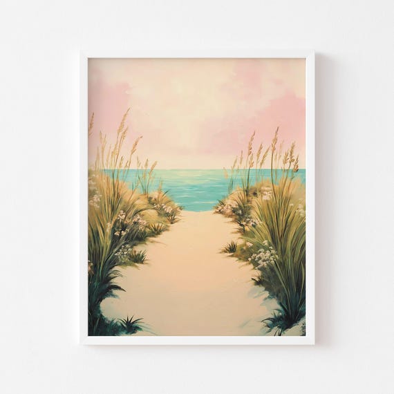 Dune Path Wall Art Pastel Poster