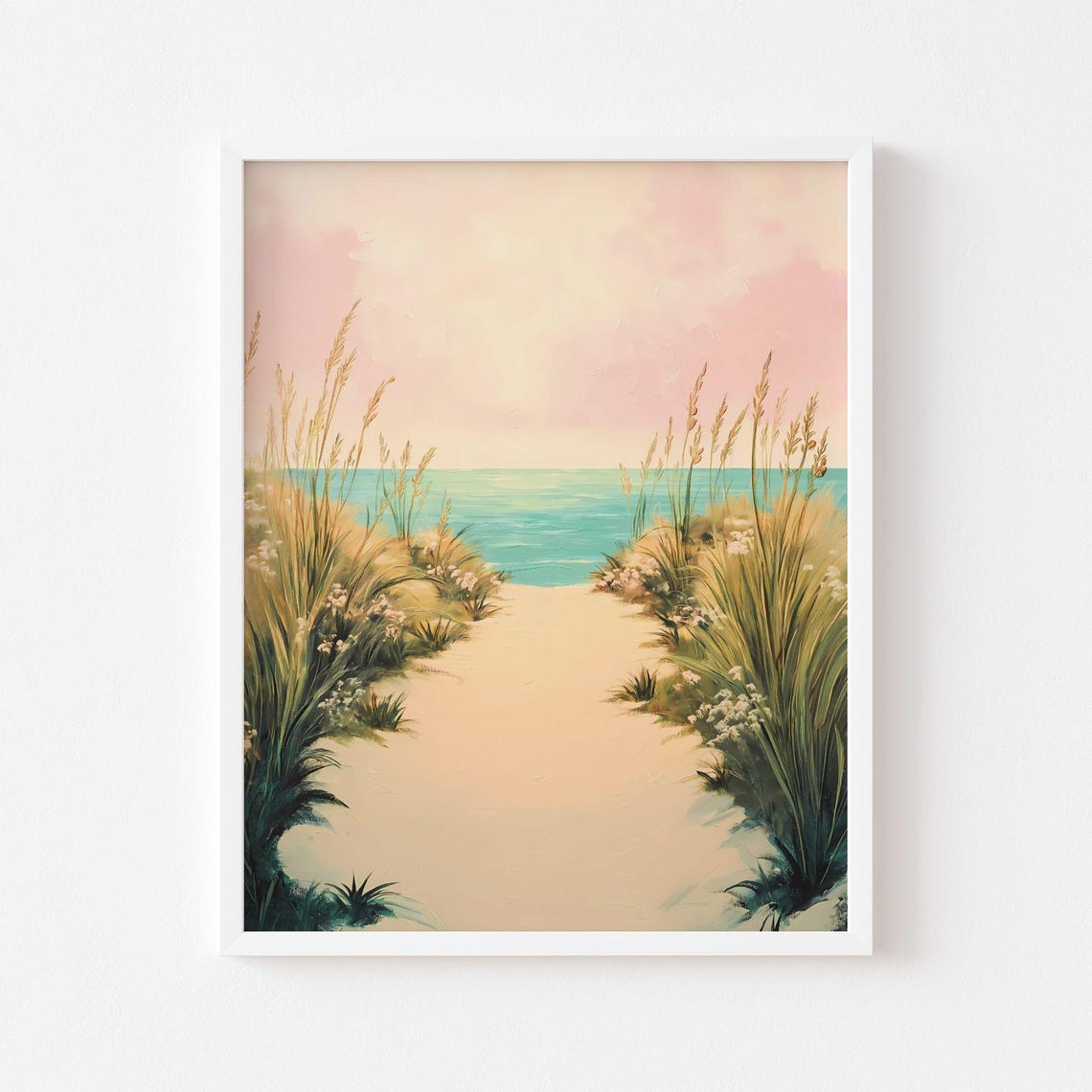 Dune Path Wall Art Pastel Poster