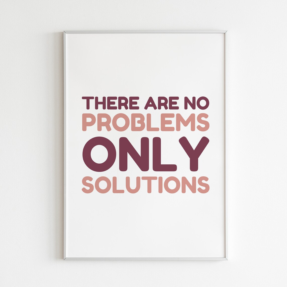 No Problems Only Solutions, Motivational Quote