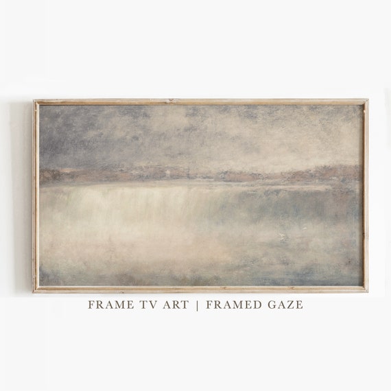 Frame Tv Art Neutral Painting Abstract Tv Art Vintage Painting Art For Frame Tv