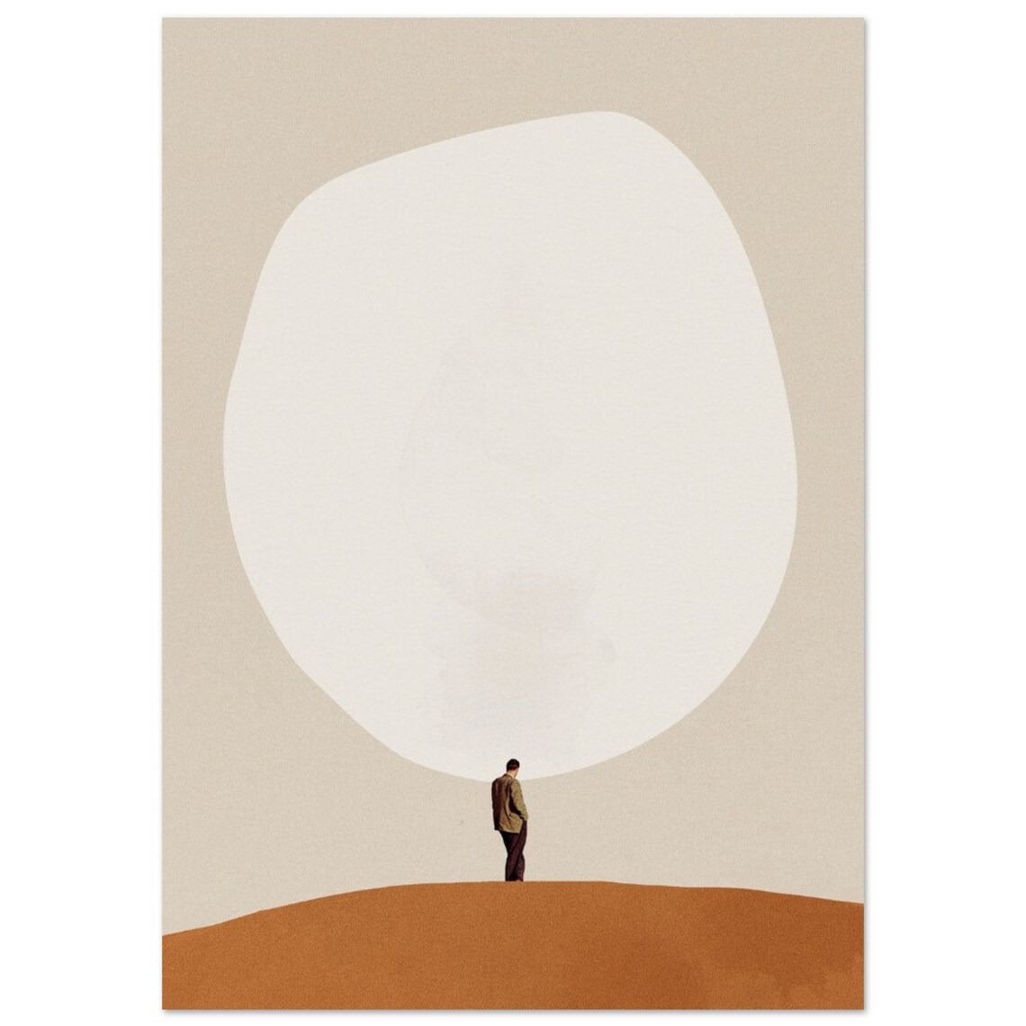 Overthinking Museum Quality Matte Poster Collage Art Print - Image 3