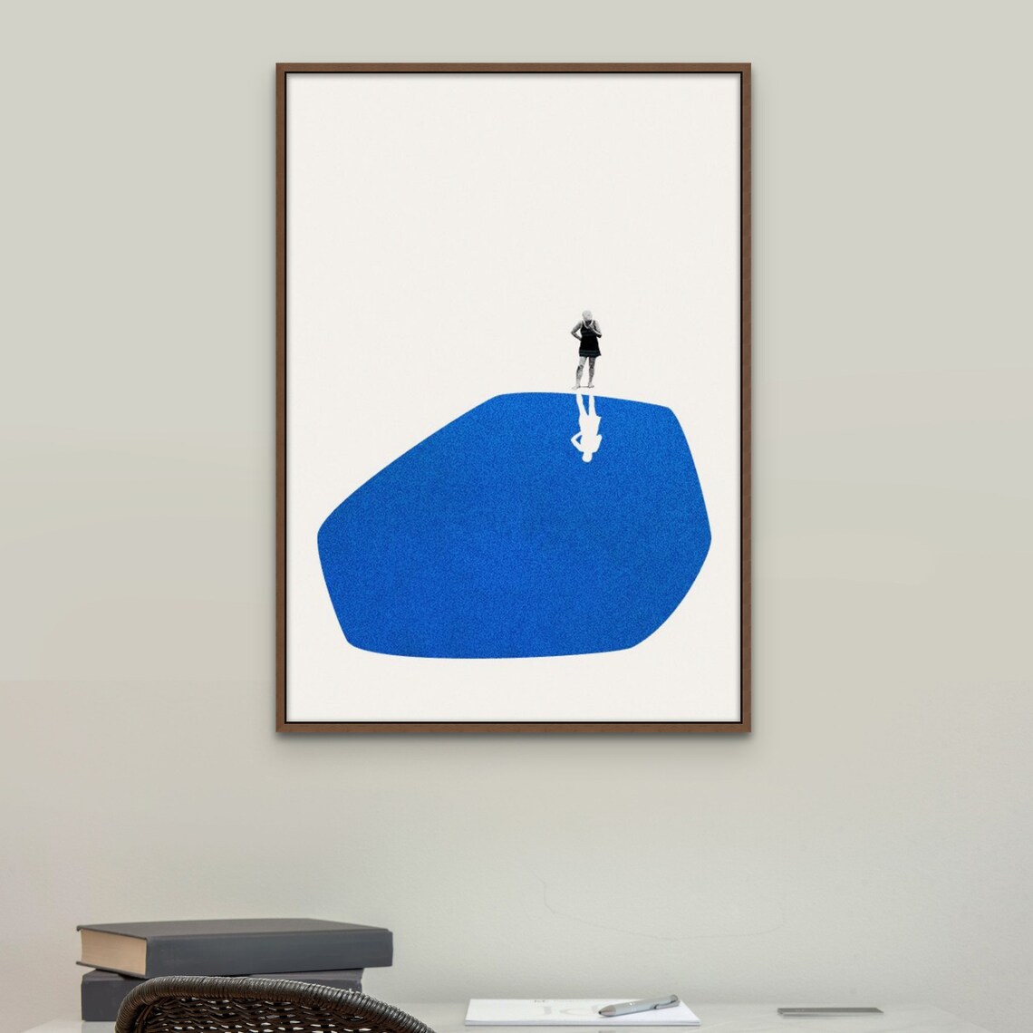 Self Reflection Abstract Art Print, Matte Collage - Image 3