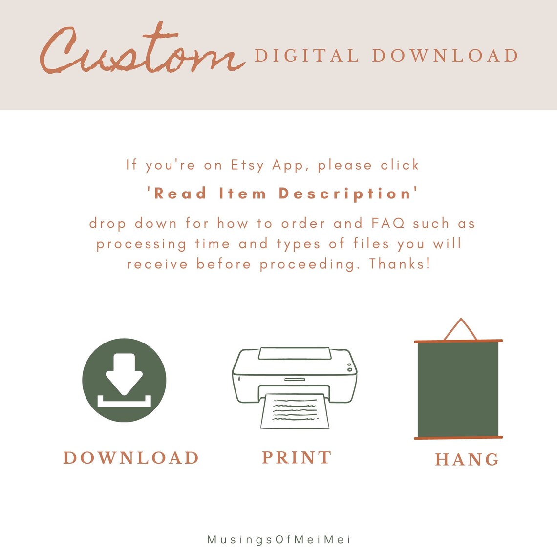 Custom Christmas Family Portrait Art Print - Image 3