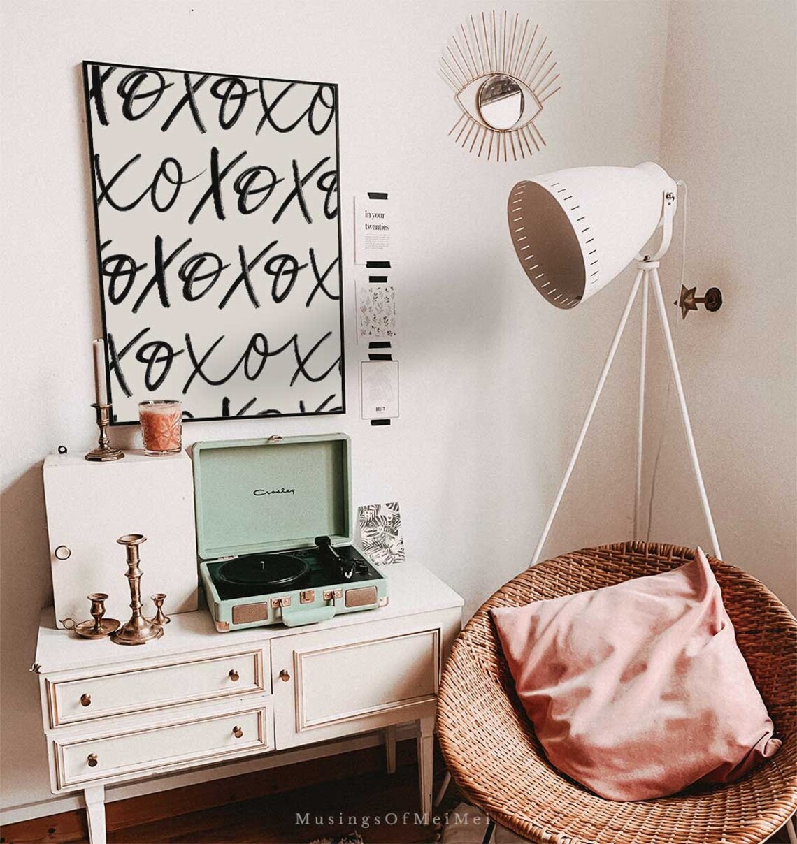 Modern Xoxo Minimalist Art Print, Scandinavian Decor - Image 3