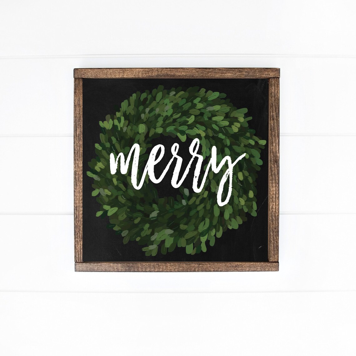 Rustic Christmas Sign, Farmhouse Holiday Wall Art