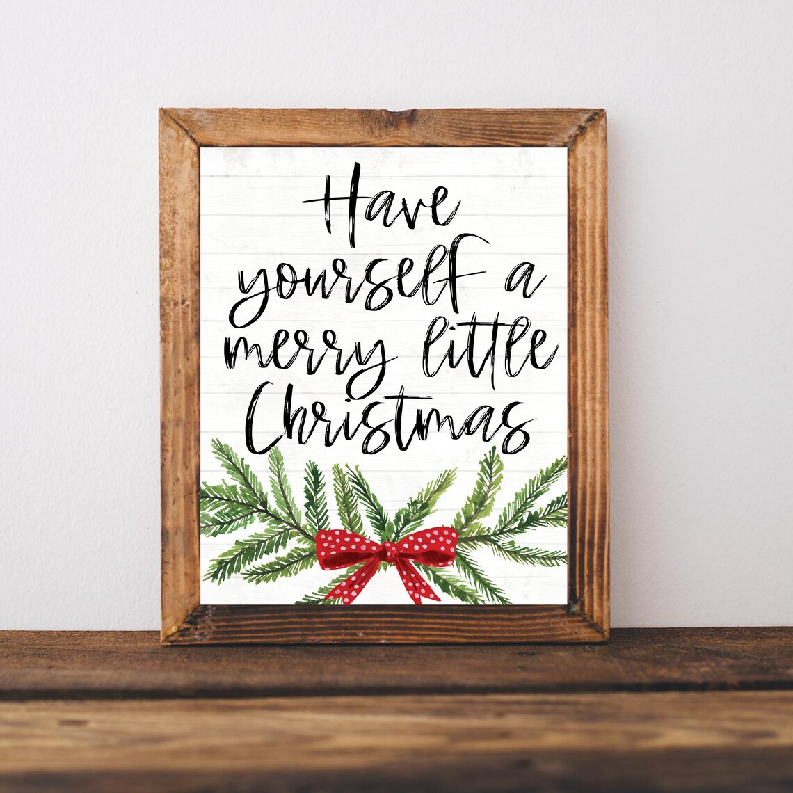 Have Yourself a Merry Little Christmas Farmhouse Poster