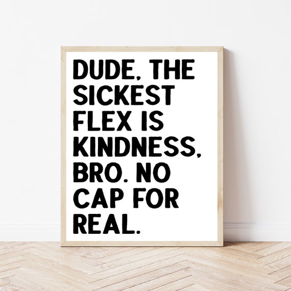 Middle & High School English Classroom Poster, Funny Slang