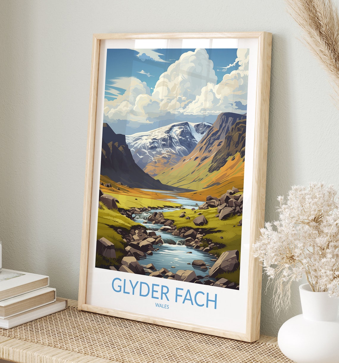 Glyder Fach Print No 3 Glyder Fach Poster Glyder Fach Wall Art Glyder Fach Art Print Glyder Fach Artwork Traveler Gift Wales