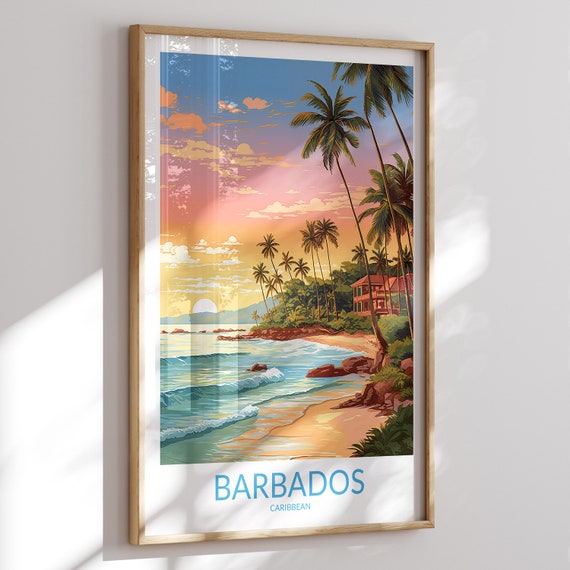 Barbados Print No 8 Barbados Poster Barbados Wall Art Barbados Art Print Barbados Artwork Caribbean Traveler Gift Home Decor