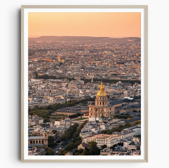 Paris Sunset Print Arc De Triomphe Wall Art France Parisian Poster Paris Decor Paris Gift Travel Gift Travel Poster Europe Photo