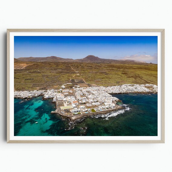 Lanzarote Print Punta Mujeres Town Lanzarote Poster Lanzarote Wall Art Lanzarote Photo Lanzarote Decor Canary Islands Spain