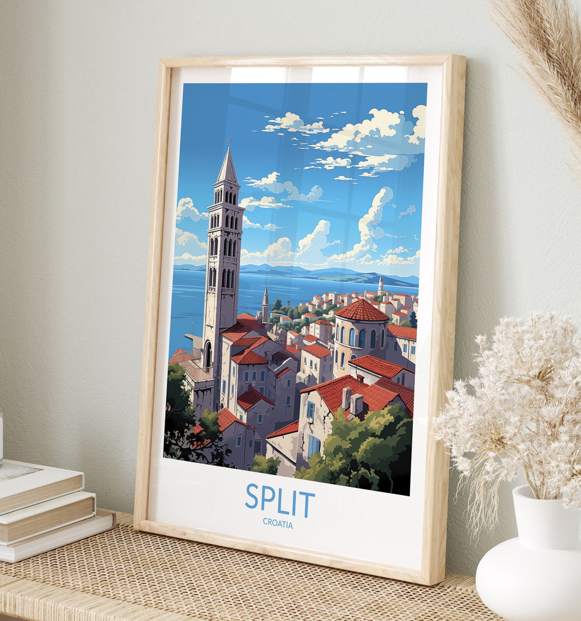 Split Print Split Poster Split Wall Art Split Art Print Split Artwork Split Travel Gift Croatia Print Croatia