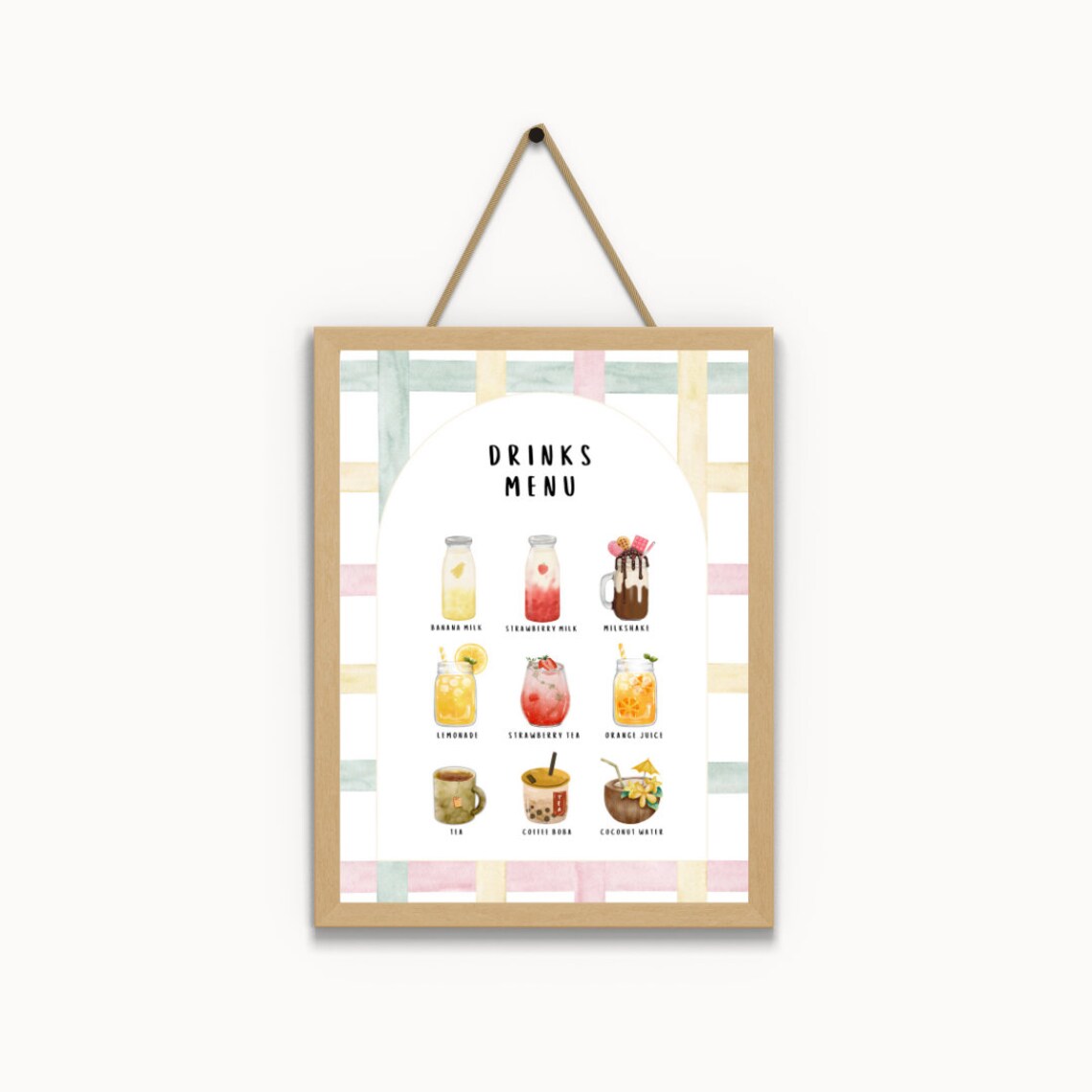 Kids Drinks Menu, Montessori Pretend Play - Image 3