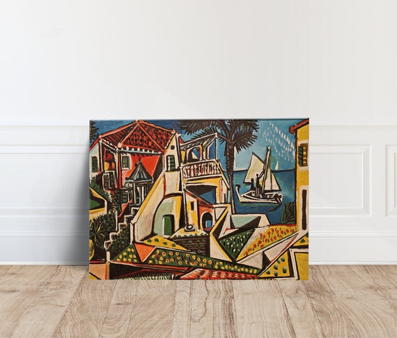 Picasso Mediterranean Canvas Wall Art Living Room Decor Perfect Housewarming Gift
