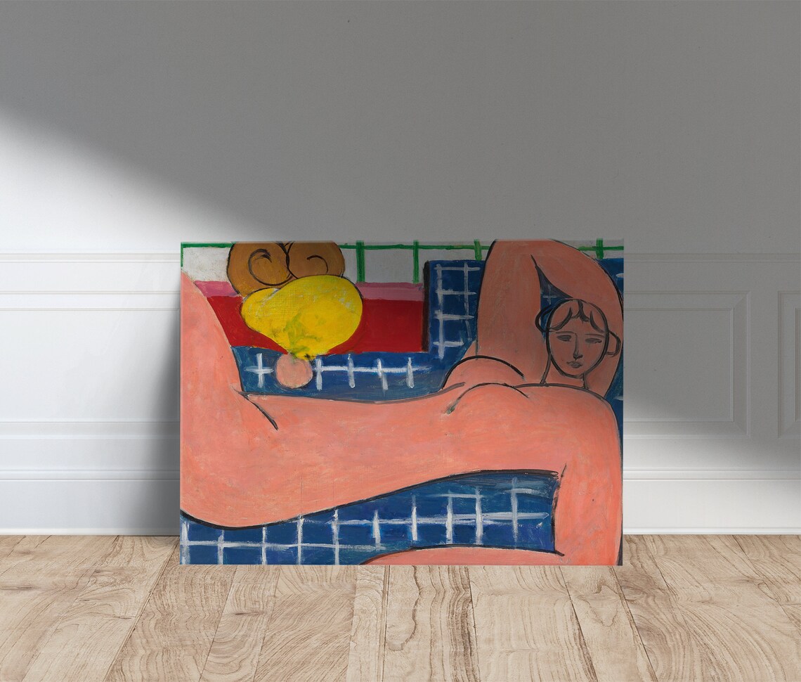 Henri Matisse Large Reclining Nude 1935 Pink Modernist Art Poster