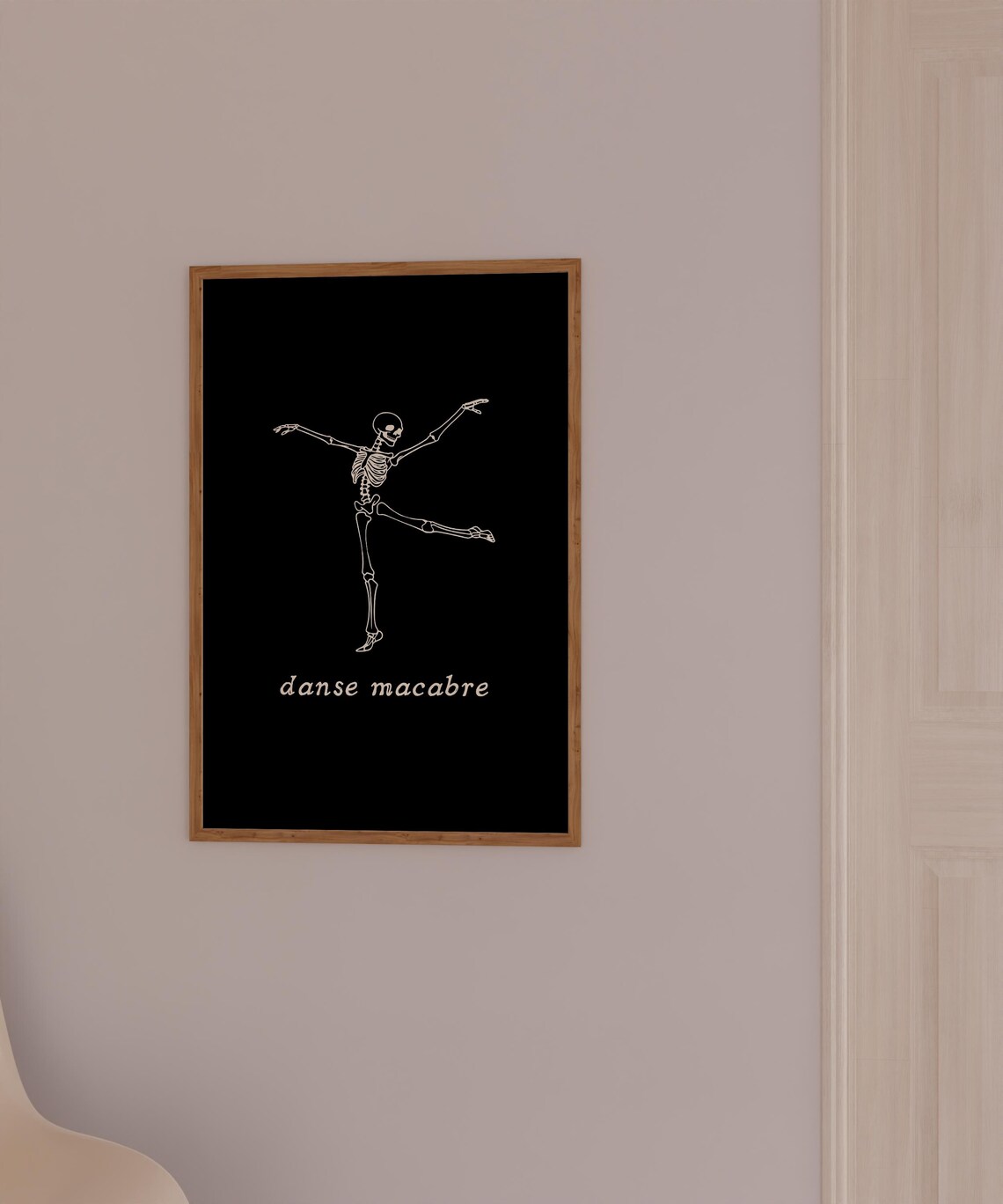 Danse Macabre Minimalist Halloween Art Print - Image 4