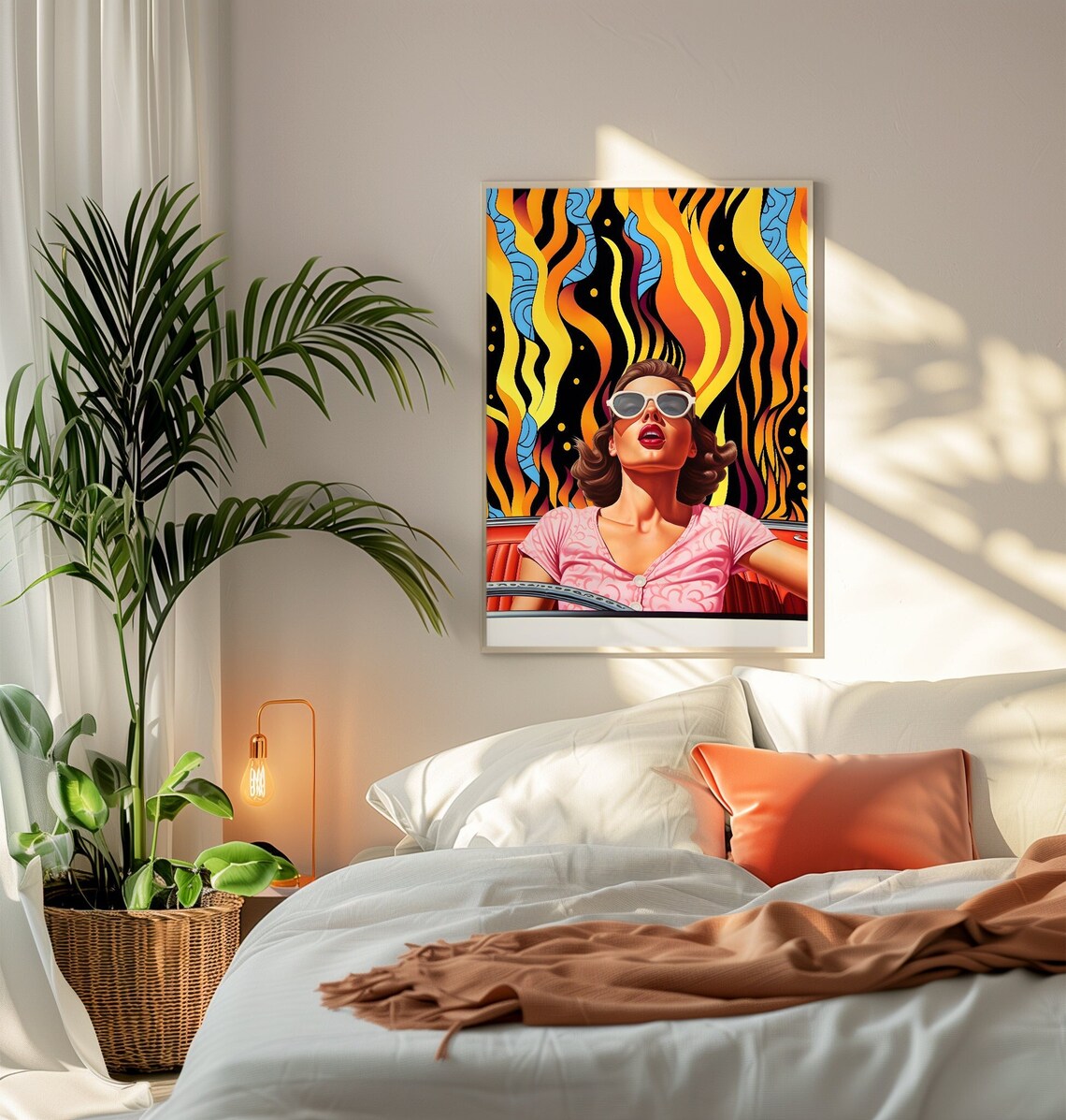 Sensations Surreal Fantasy Vintage Collage Art Print