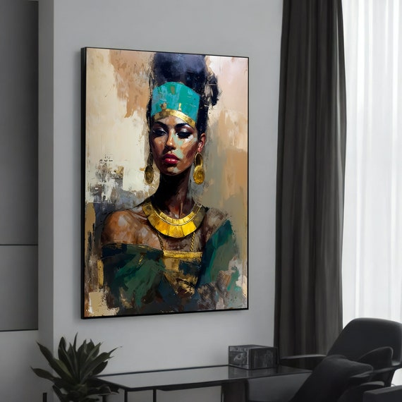 Elegant African Woman, Ethnic Art Print