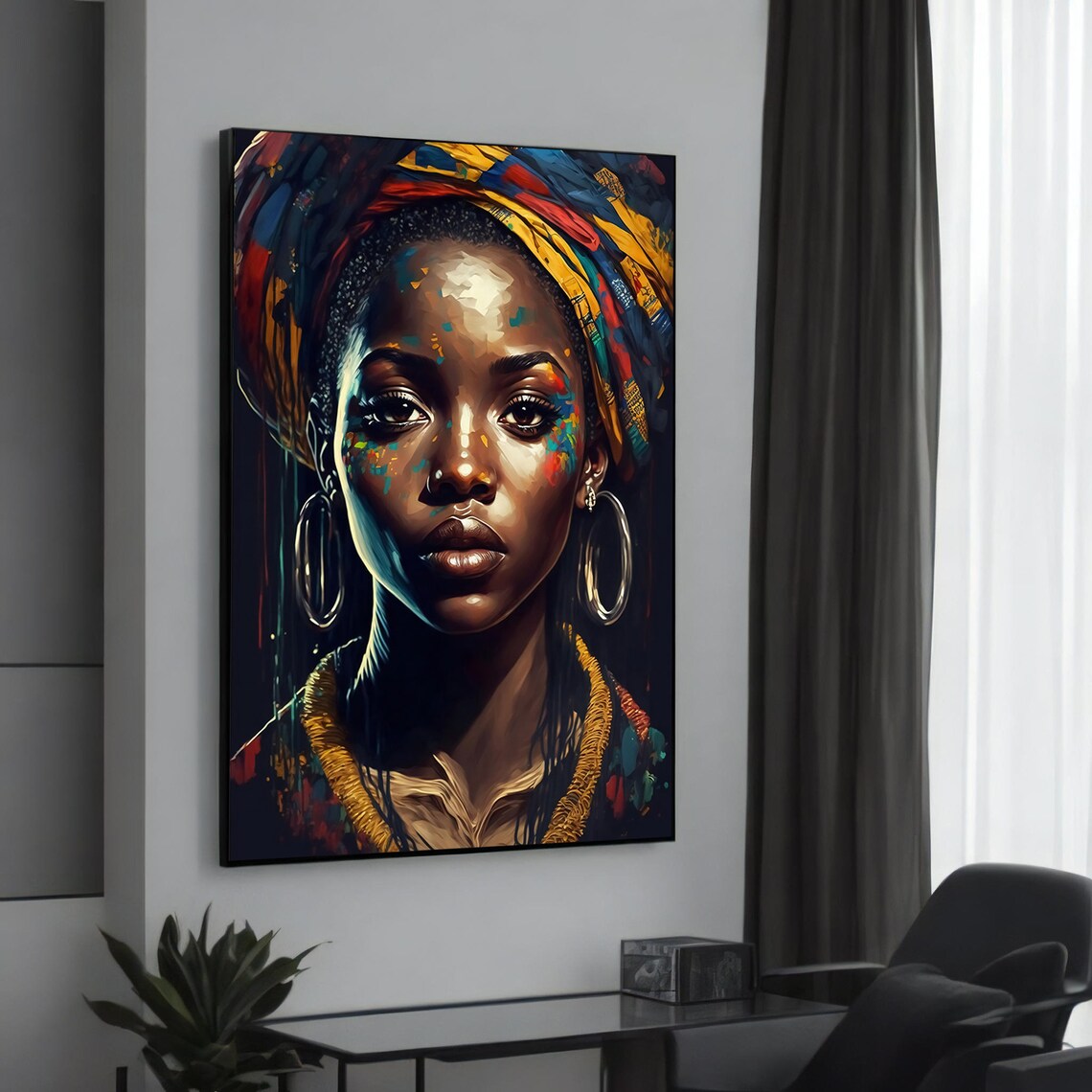 Radiant African Beauty Portrait Art Print