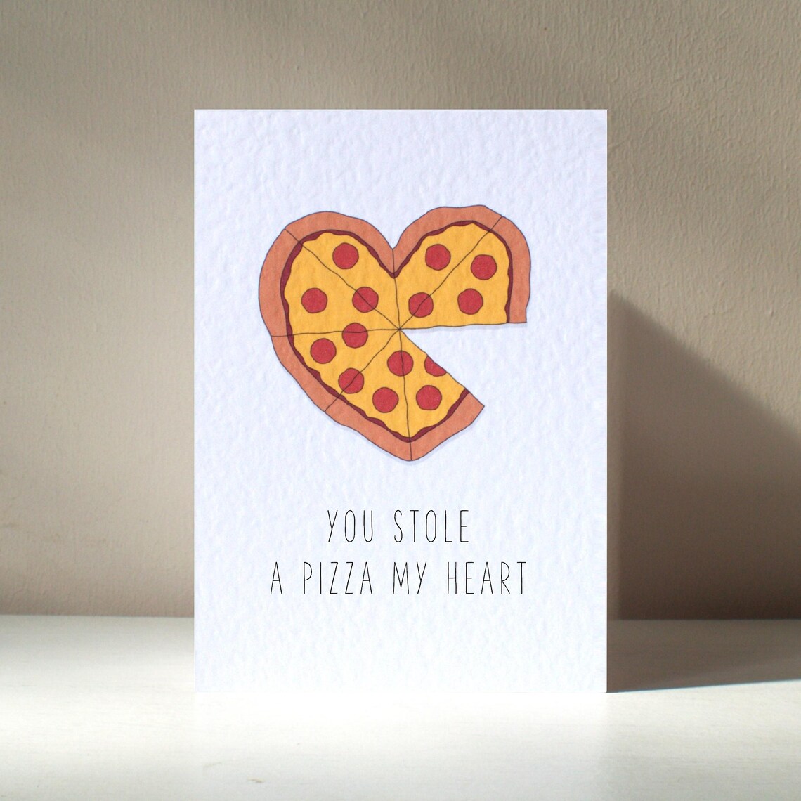 A Pizza My Heart Personalized Pizza Poster Print