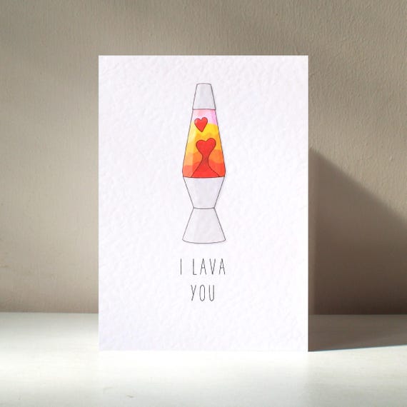 I Lava You Personalized Love Pun Poster Print
