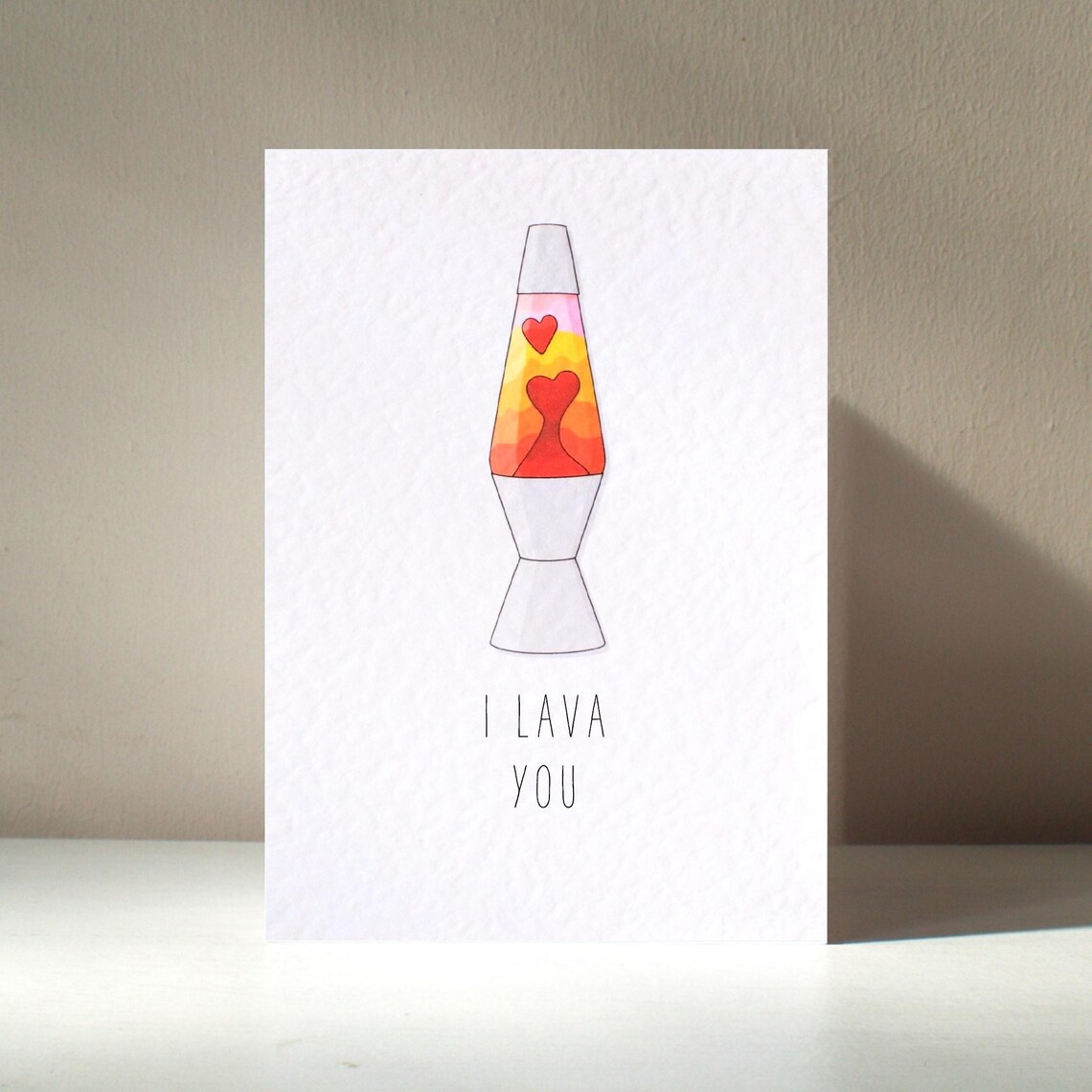 I Lava You Personalized Love Pun Poster Print