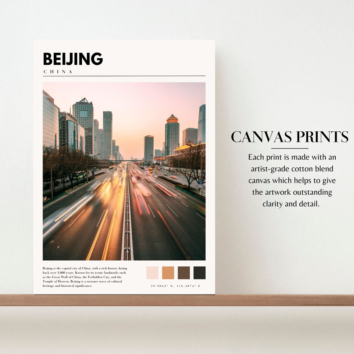 Beijing Travel Poster, China City Wall Art Print - Image 2