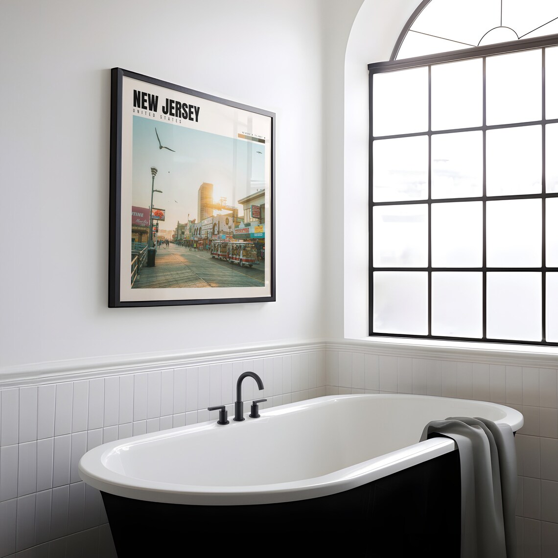 New Jersey Travel Poster, State Wall Art Print - Image 2