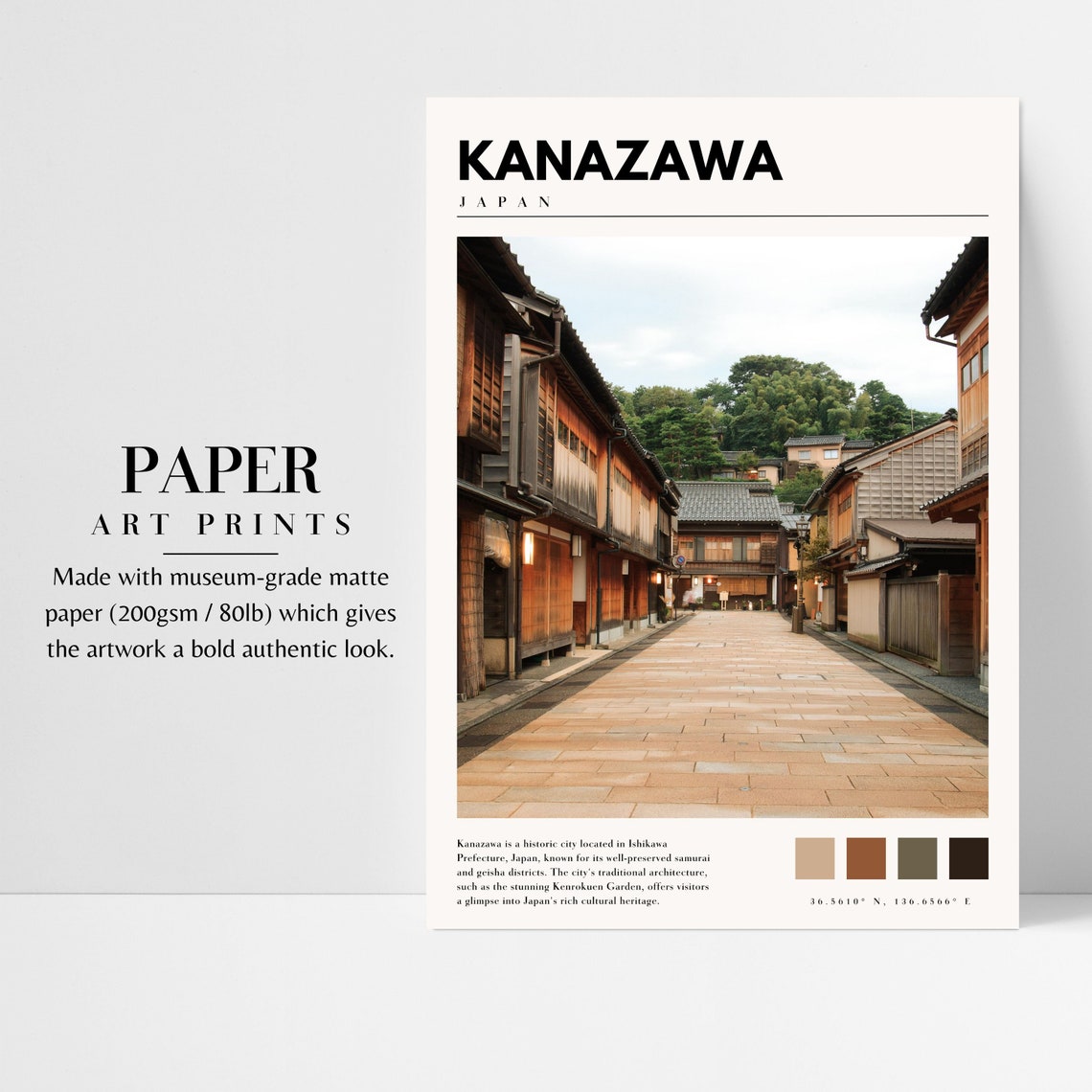 Japan Wall Print Kanazawa Japanese Poster Kanazawa Photography Kanazawa Photo Wall Art P 225 - Image 2