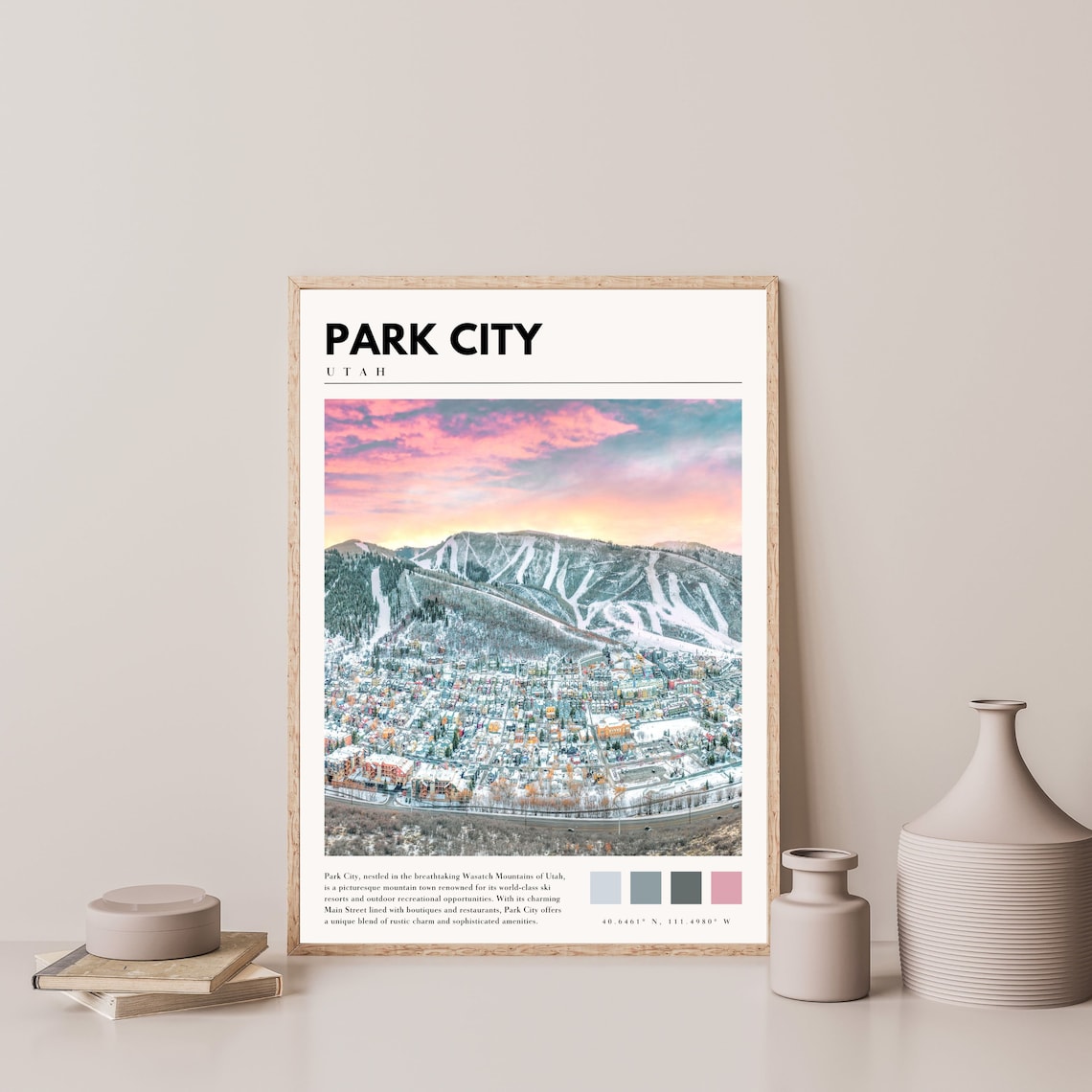 Park City Utah Travel Poster, Home Decor - Image 4