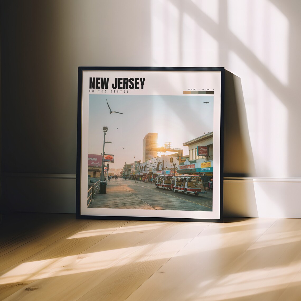 New Jersey Travel Poster, State Wall Art Print - Image 3
