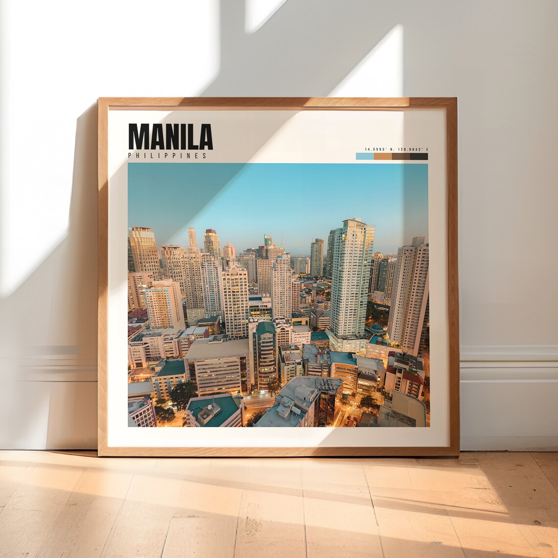 Manila Travel Poster, Philippines Wall Art Print