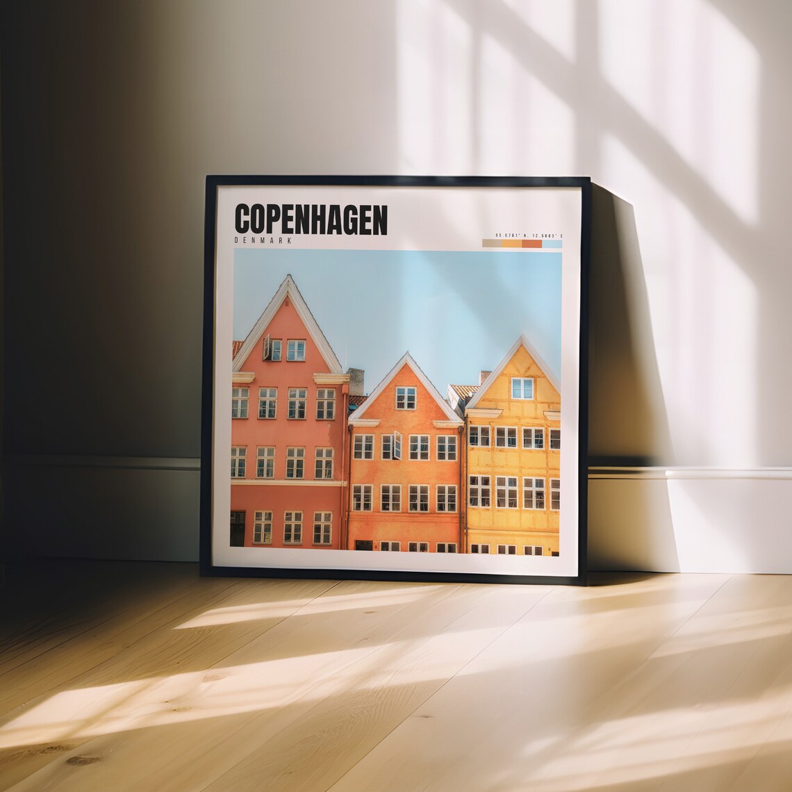 Copenhagen Denmark Travel Poster, Wall Art Print - Image 3