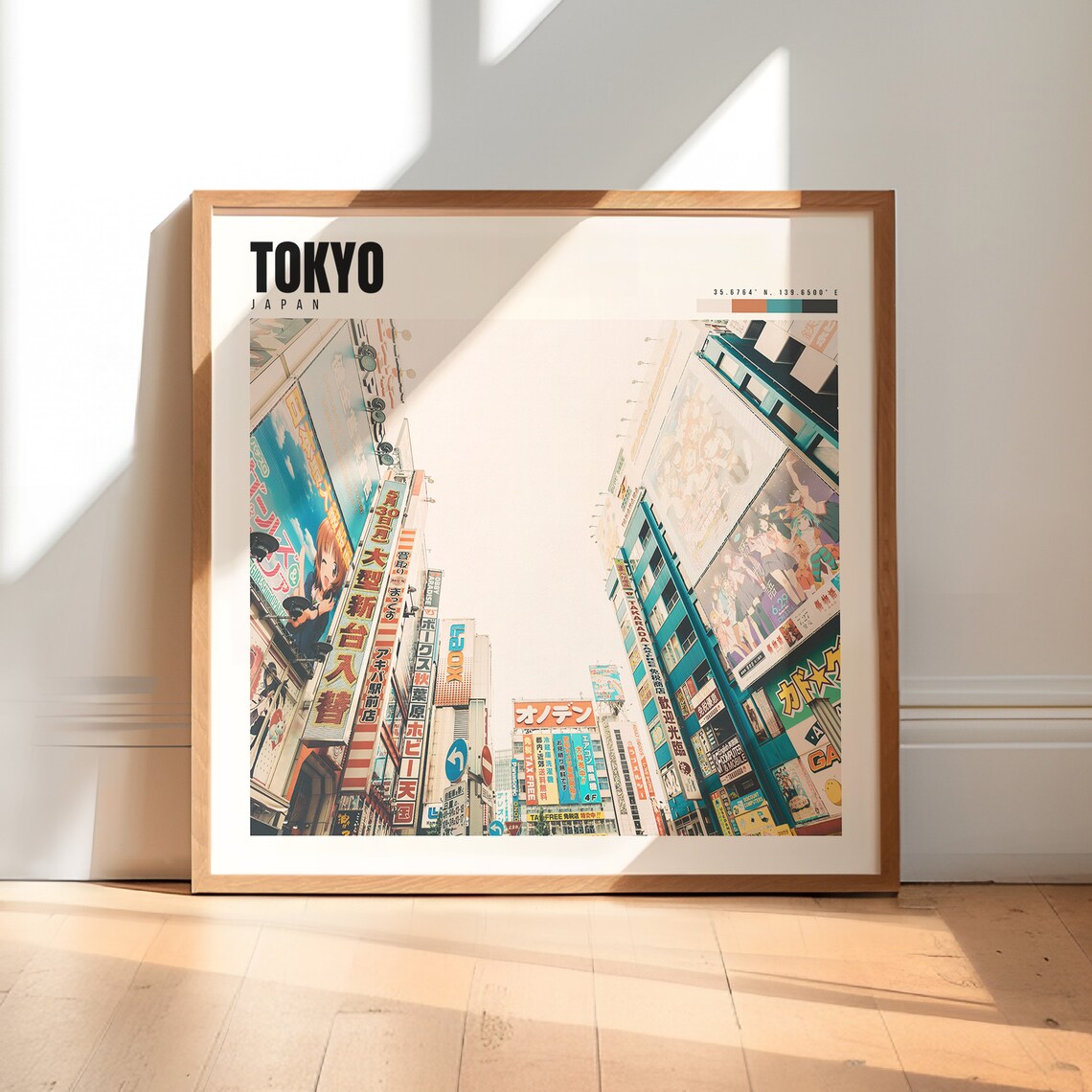 Tokyo Travel Poster, Japan Wall Art Print