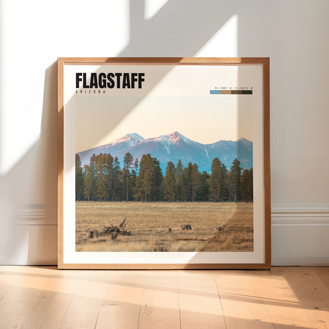 Flagstaff Arizona Travel Poster, Wall Art Print