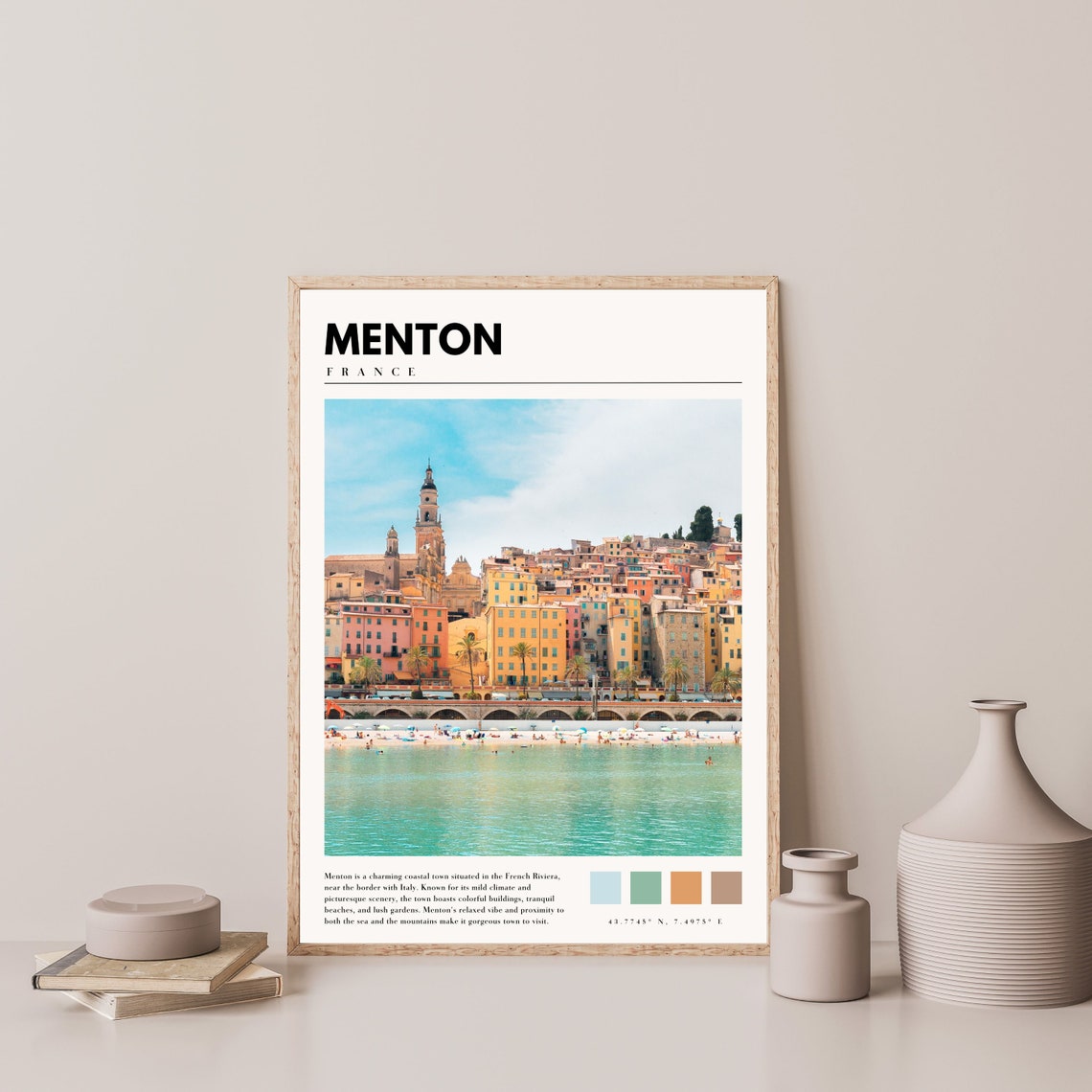 Menton Print Menton France Poster French Wall Art France Photo Menton Photography P 158 - Image 4