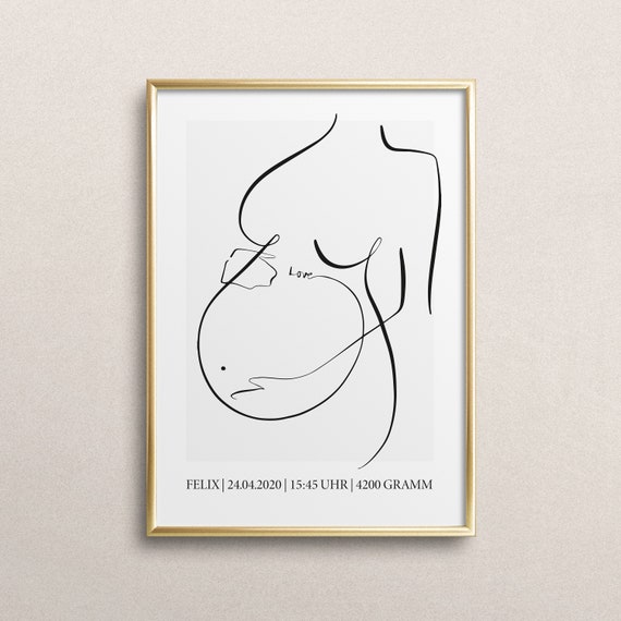 Personalized Birthposter With Name Date And Weight Print Wallart Fine Art Print Motherhood Birth Gift Baby Poster Nursery