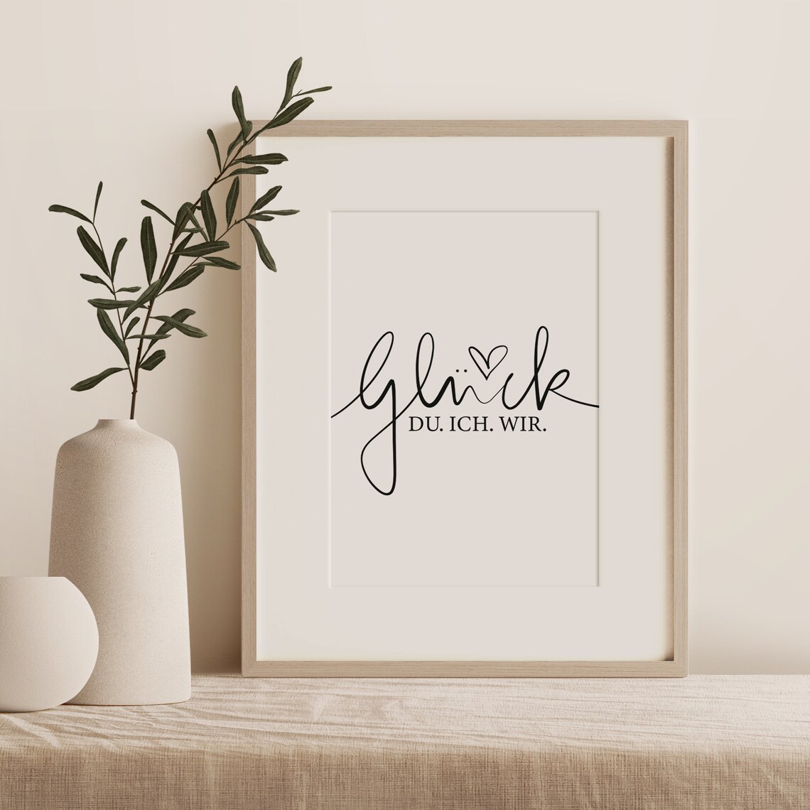 Glck Du Ich Wir German Typography Art Print - Image 2