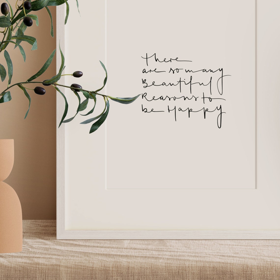 There Are So Many Beautiful Reasons to Be Happy Quote Poster - Image 3